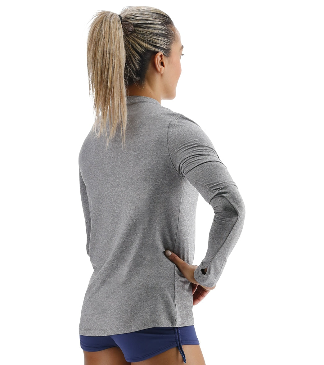 TYR Women's SunDefense Long Sleeve UPF 50+ Swim Shirt