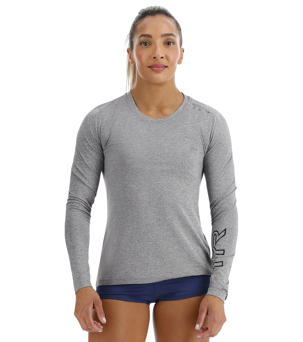 TYR Women's SunDefense Long Sleeve UPF 50+ Swim Shirt
