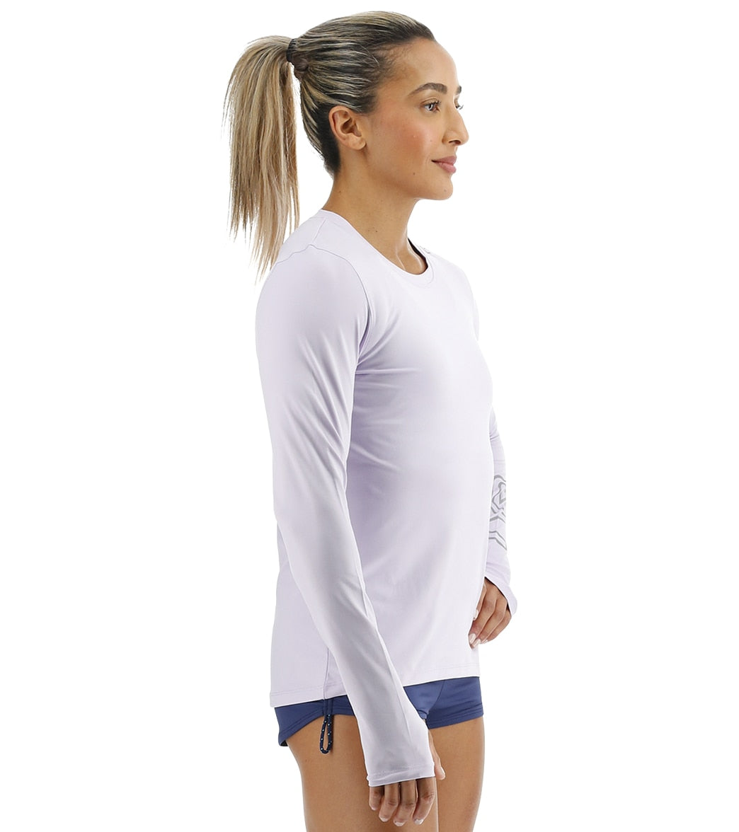 TYR Women's SunDefense Long Sleeve UPF 50+ Swim Shirt