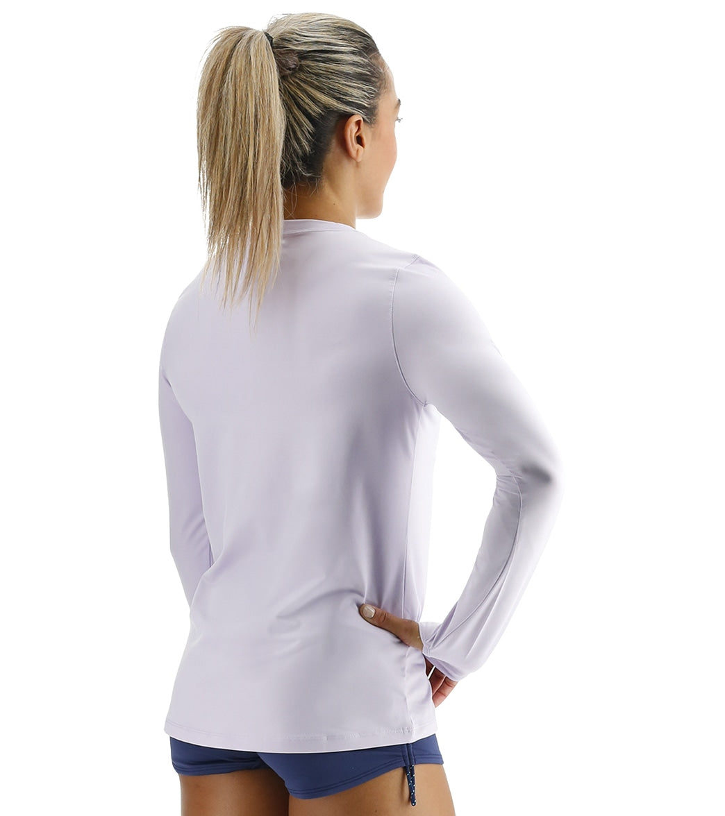 TYR Women's SunDefense Long Sleeve UPF 50+ Swim Shirt