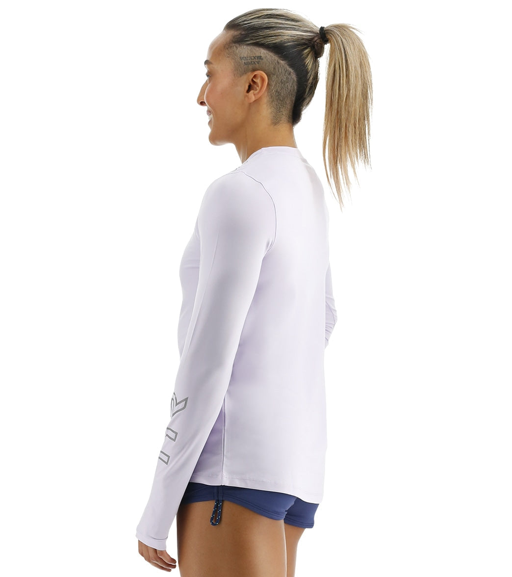 TYR Women's SunDefense Long Sleeve UPF 50+ Swim Shirt