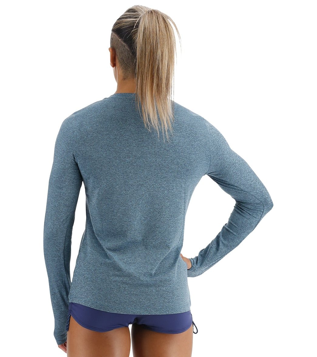 TYR Women's SunDefense Long Sleeve UPF 50+ Swim Shirt