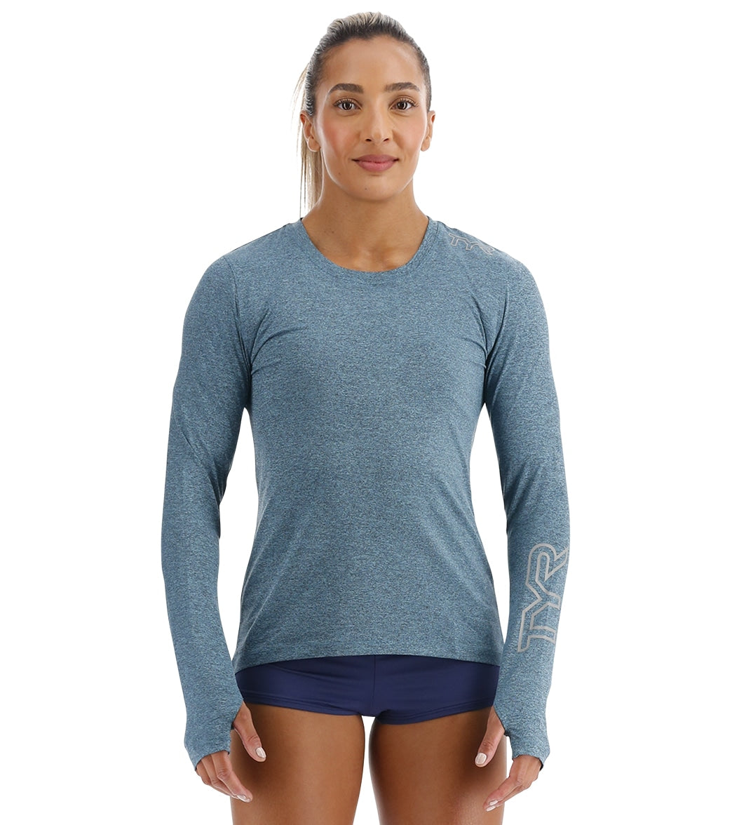 TYR Women's SunDefense Long Sleeve UPF 50+ Swim Shirt