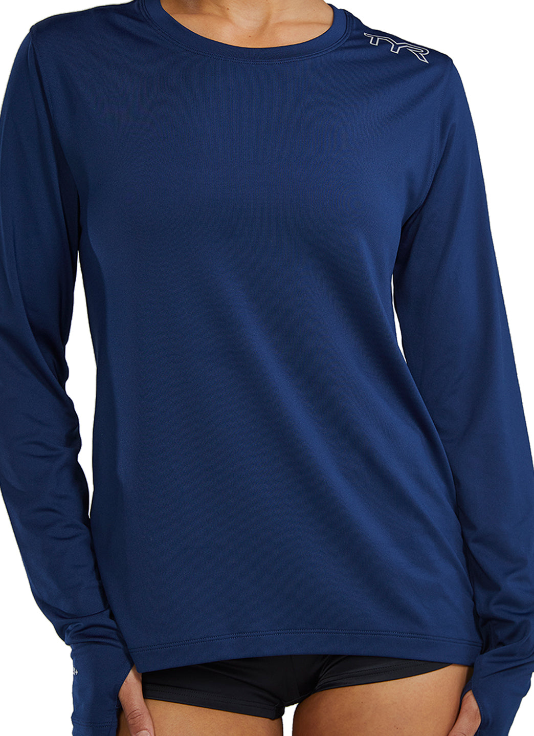 TYR Women's SunDefense Long Sleeve UPF 50+ Swim Shirt