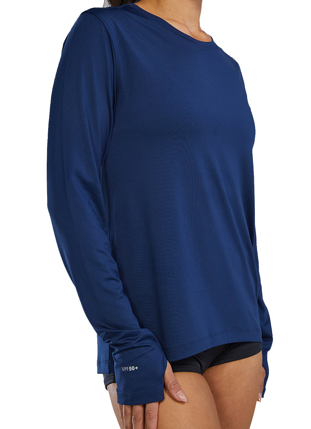 TYR Women's SunDefense Long Sleeve UPF 50+ Swim Shirt