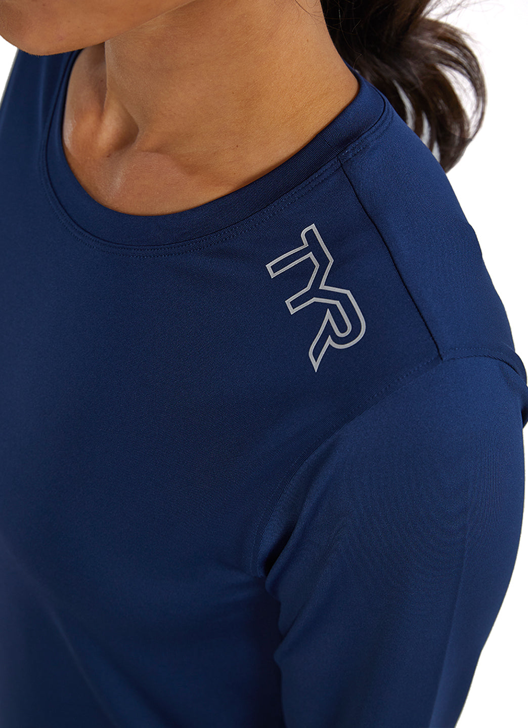 TYR Women's SunDefense Long Sleeve UPF 50+ Swim Shirt