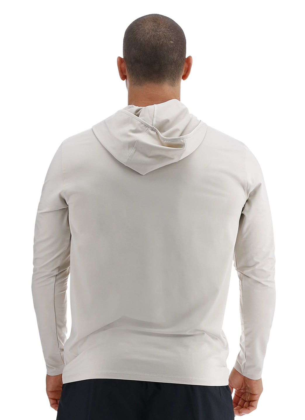 TYR Men's SunDefense Long Sleeve Hooded Swim Shirt