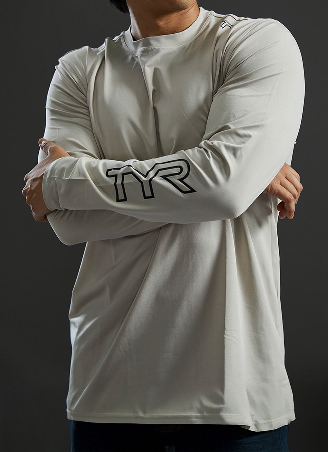 TYR Men's SunDefense Long Sleeve UPF 50+ Swim Shirt