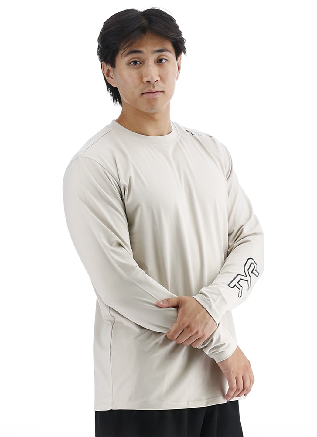 TYR Men's SunDefense Long Sleeve UPF 50+ Swim Shirt