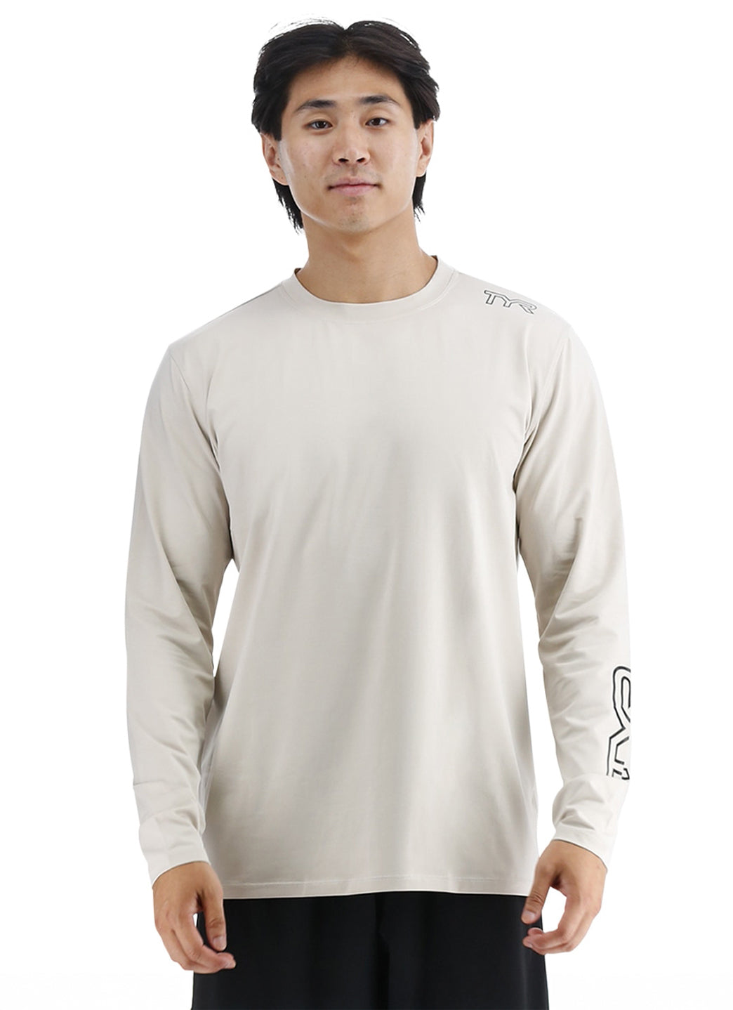 TYR Men's SunDefense Long Sleeve UPF 50+ Swim Shirt