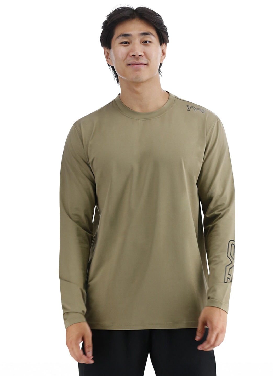 TYR Men's SunDefense Long Sleeve UPF 50+ Swim Shirt