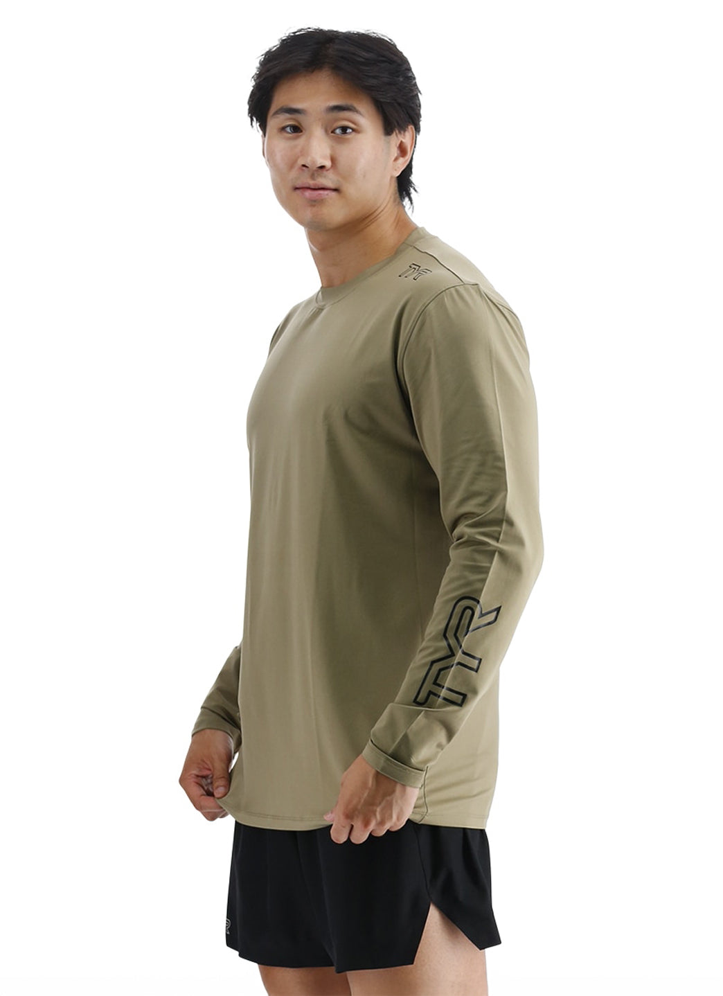 TYR Men's SunDefense Long Sleeve UPF 50+ Swim Shirt