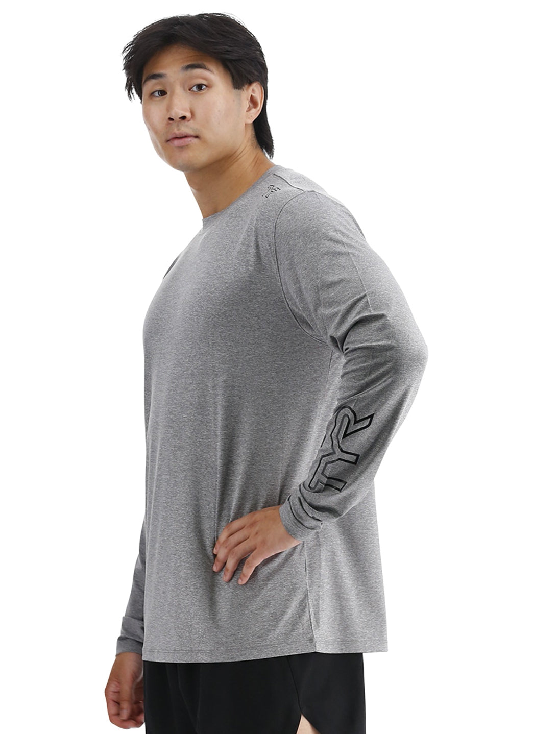 TYR Men's SunDefense Long Sleeve UPF 50+ Swim Shirt