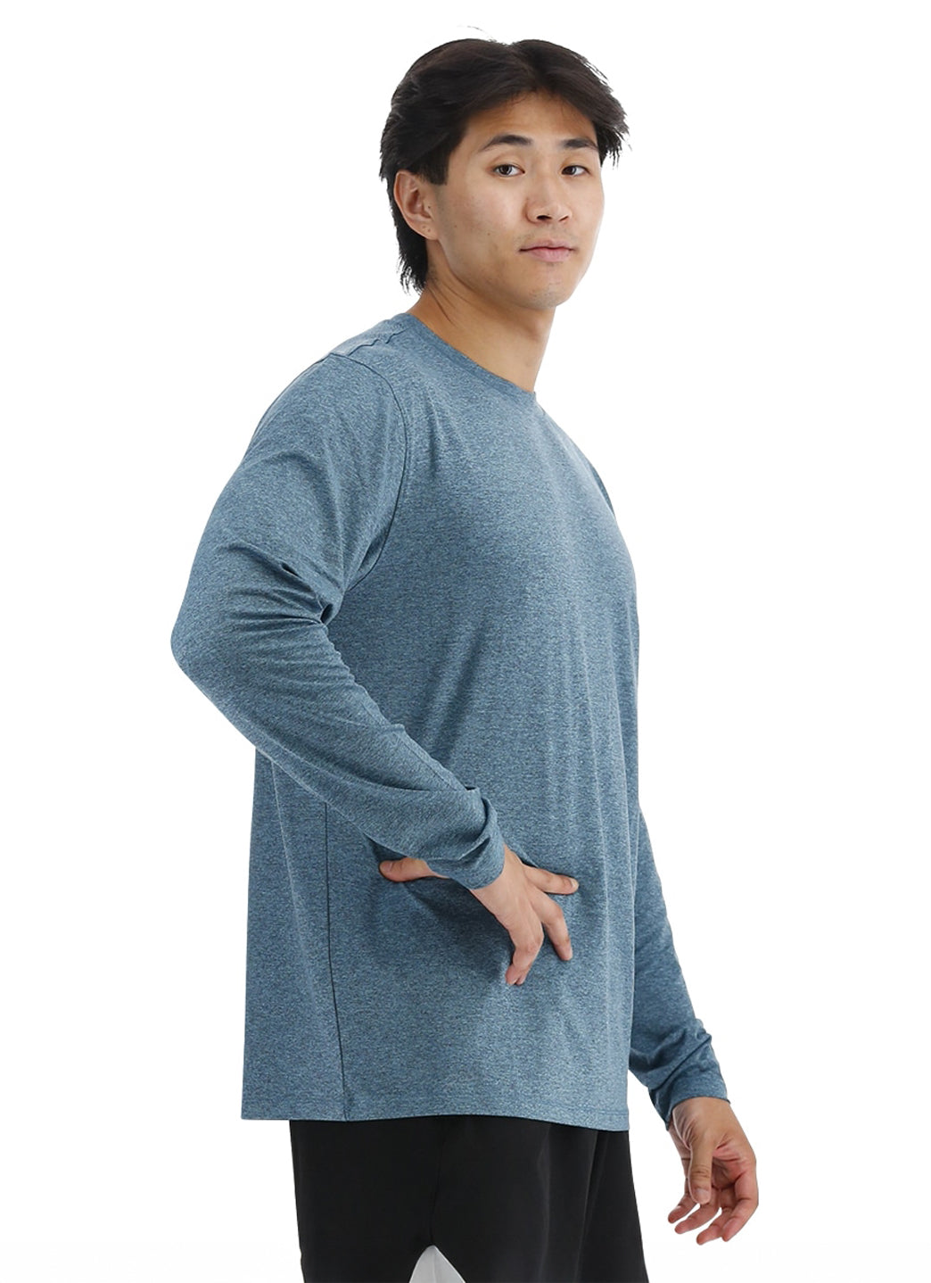 TYR Men's SunDefense Long Sleeve UPF 50+ Swim Shirt