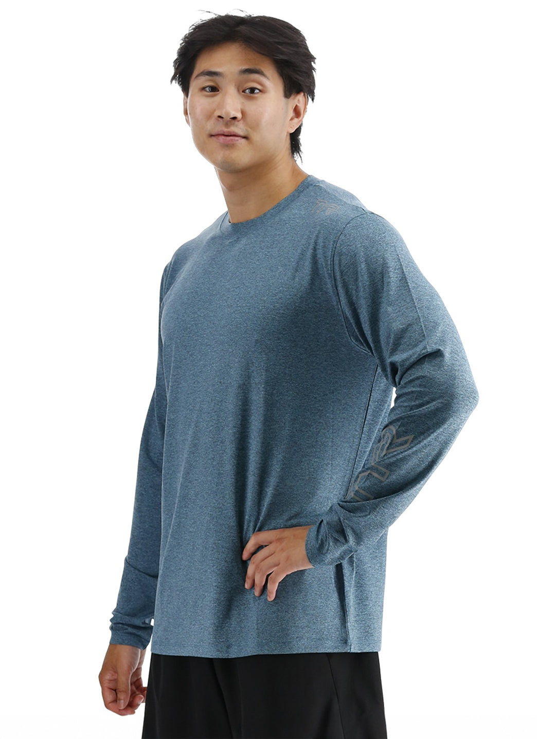 TYR Men's SunDefense Long Sleeve UPF 50+ Swim Shirt