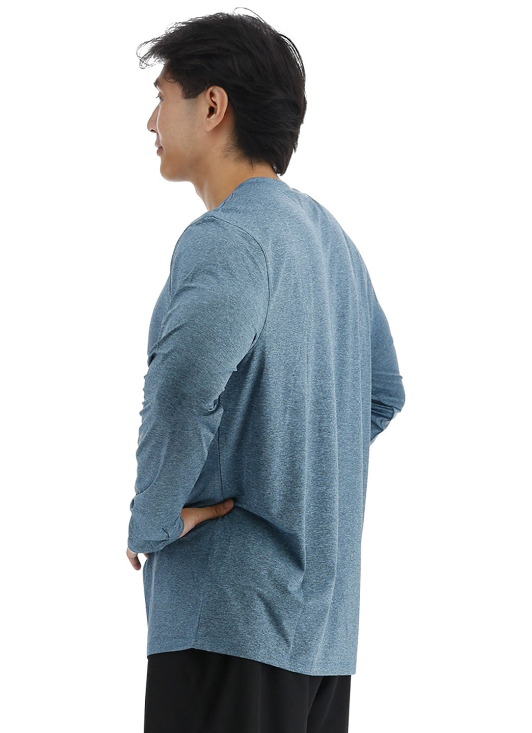 TYR Men's SunDefense Long Sleeve UPF 50+ Swim Shirt