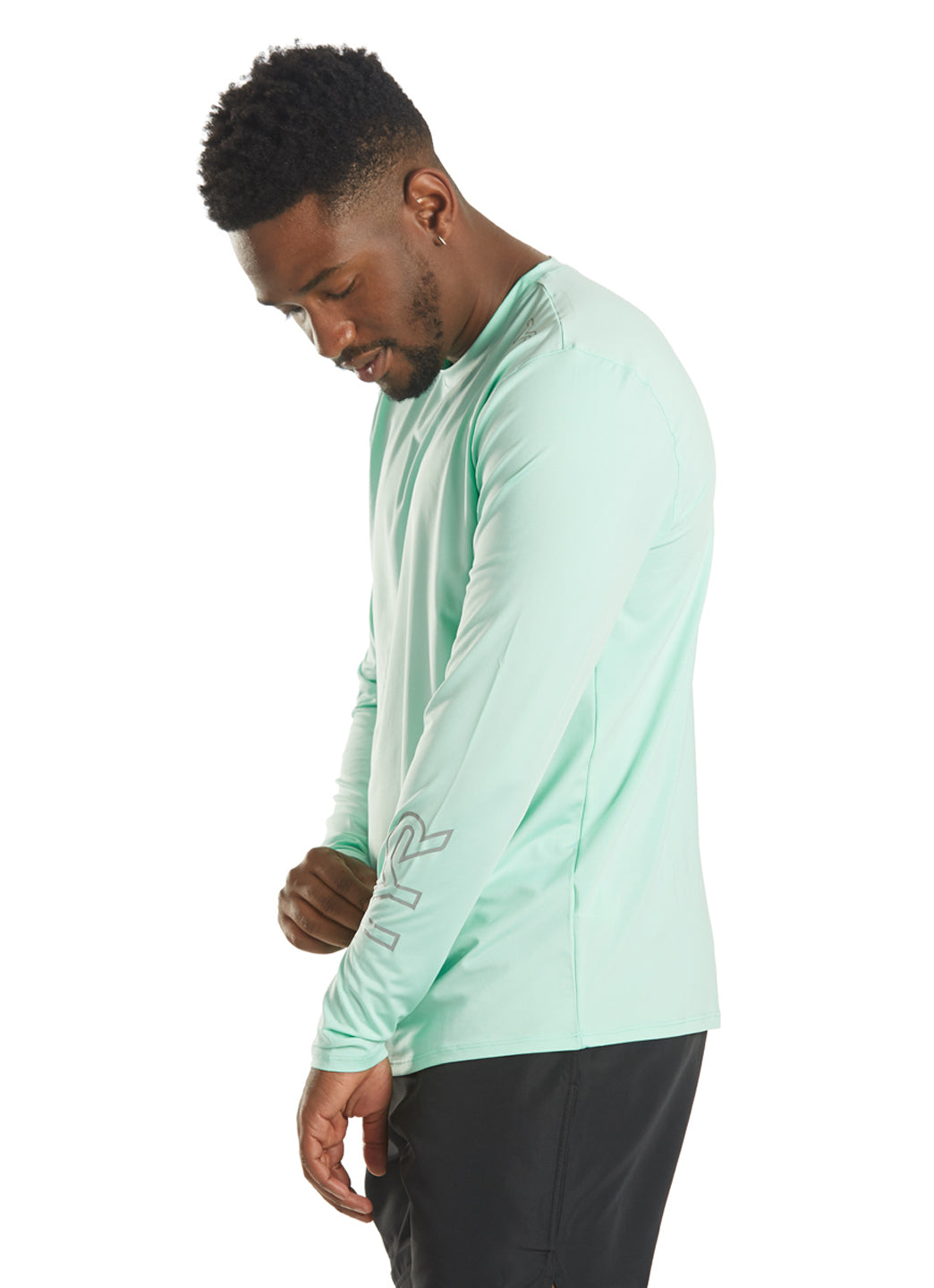 TYR Men's SunDefense Long Sleeve UPF 50+ Swim Shirt