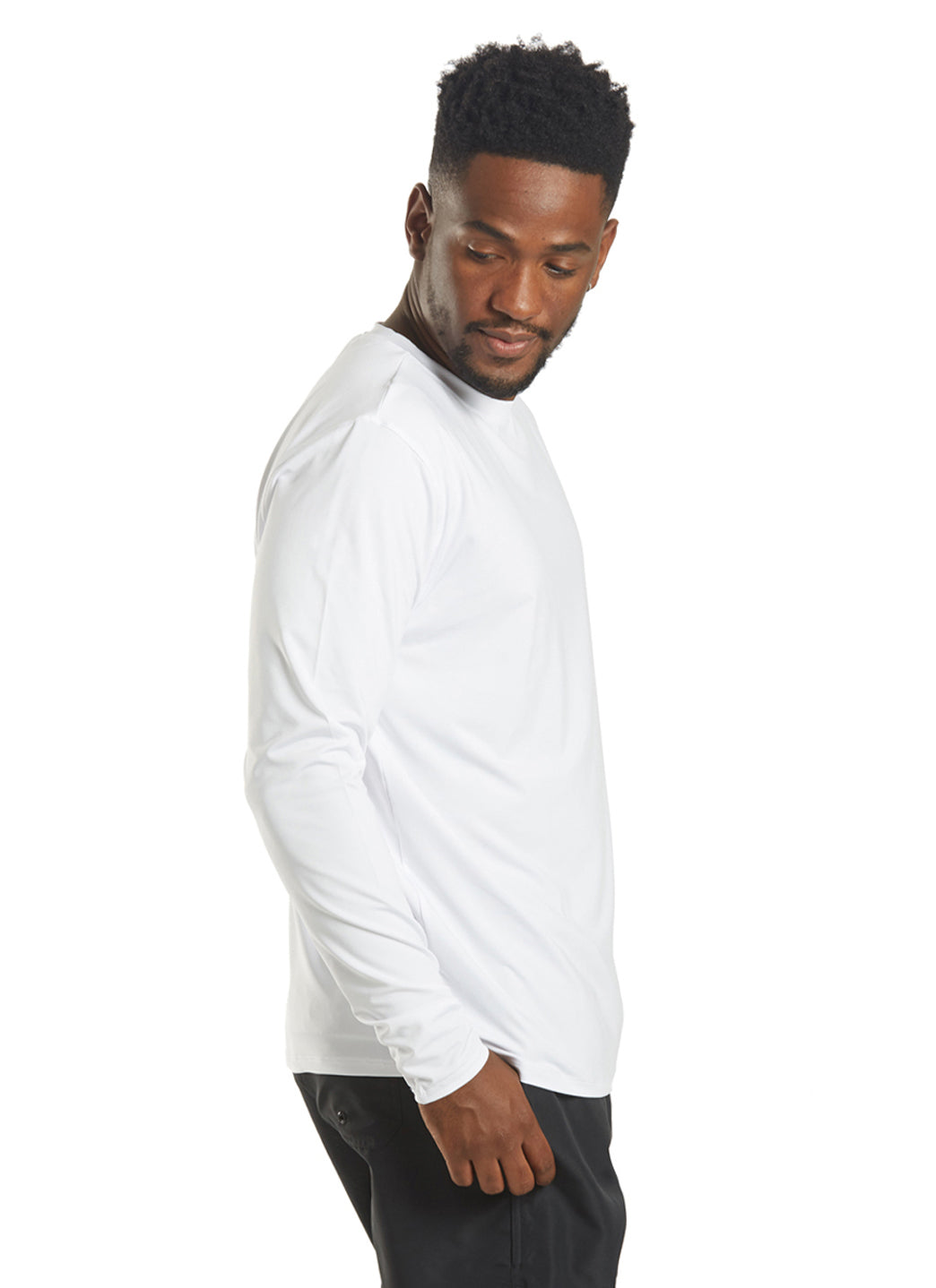 TYR Men's SunDefense Long Sleeve UPF 50+ Swim Shirt