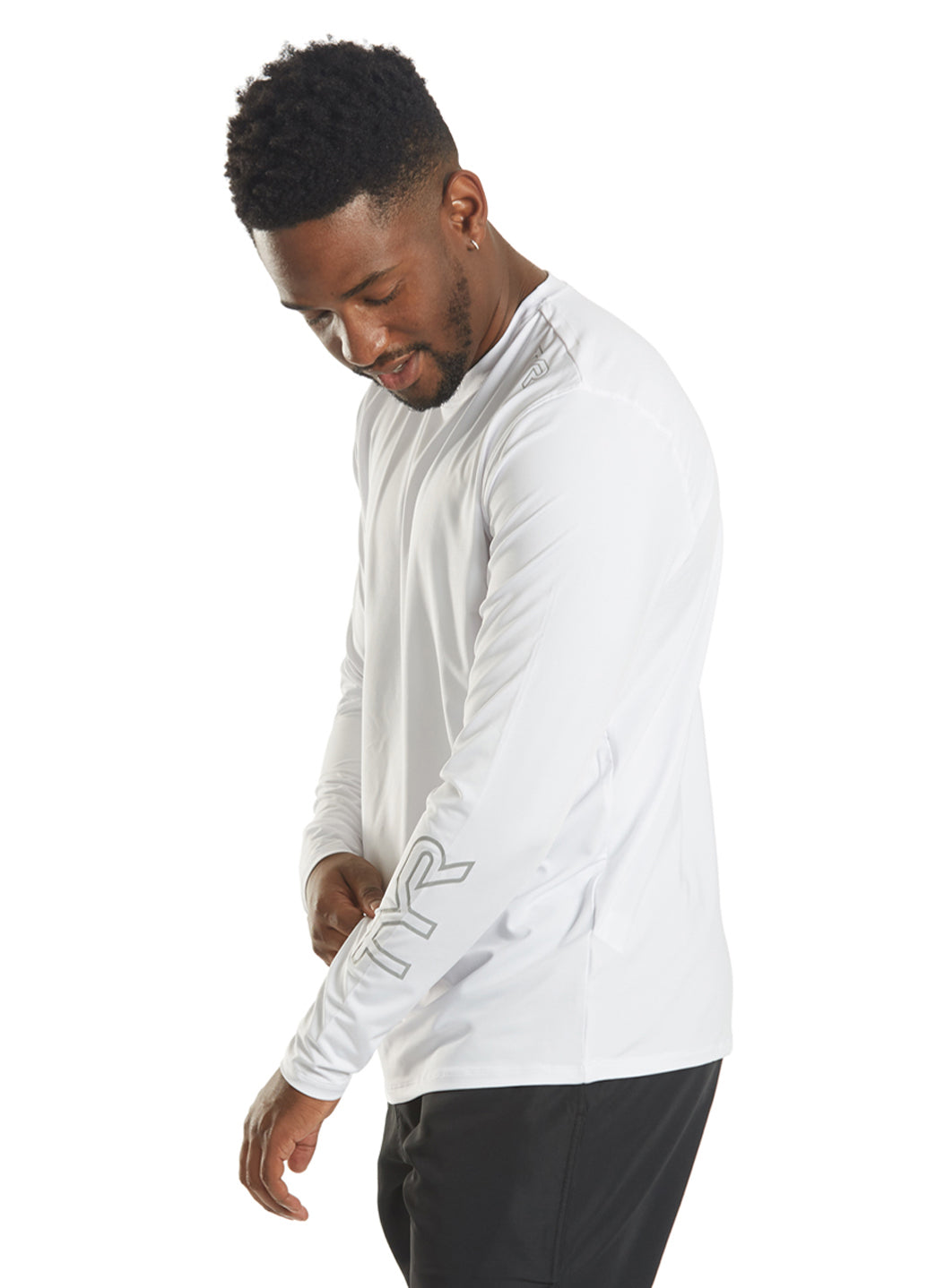TYR Men's SunDefense Long Sleeve UPF 50+ Swim Shirt