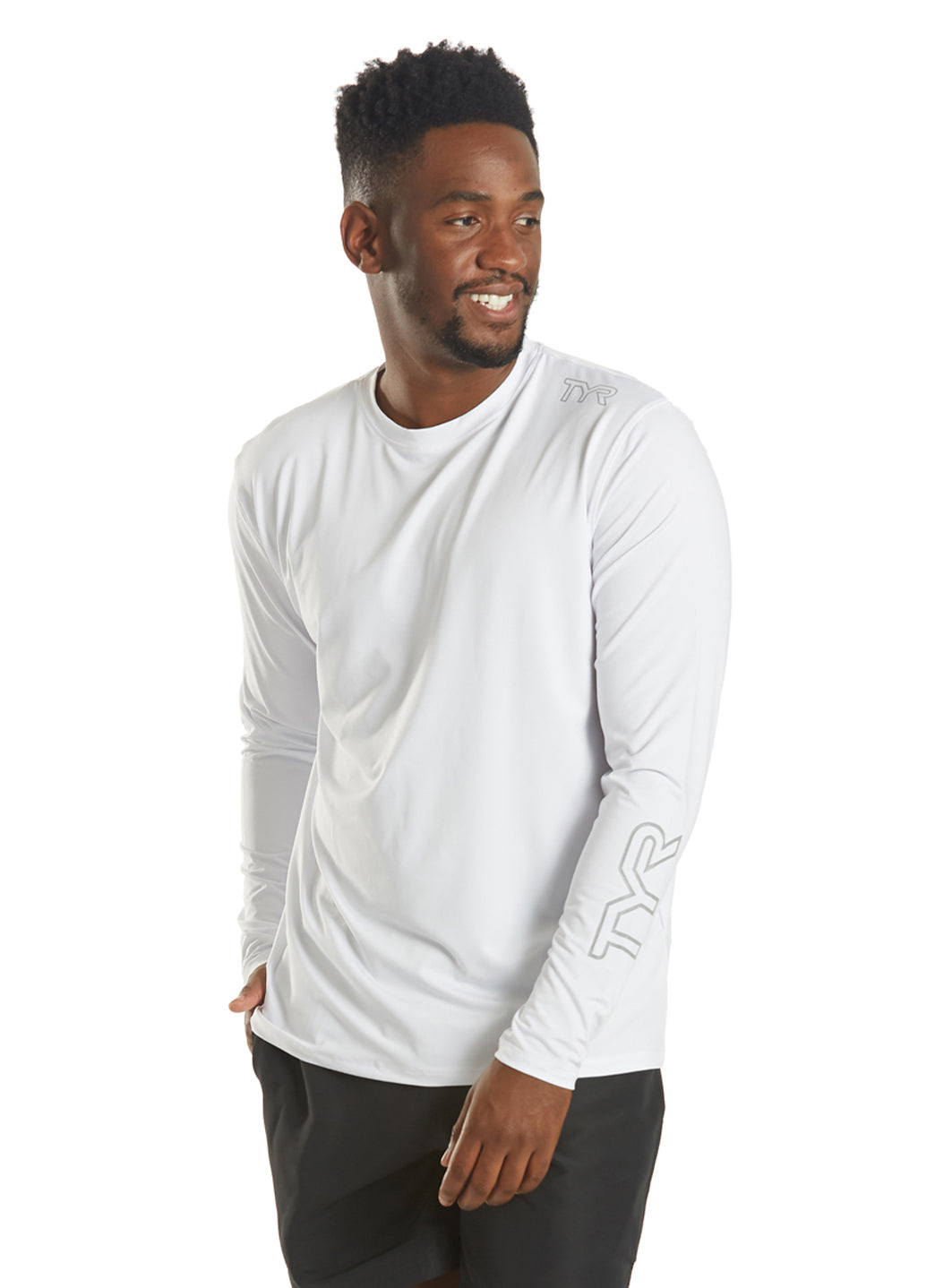 TYR Men's SunDefense Long Sleeve UPF 50+ Swim Shirt