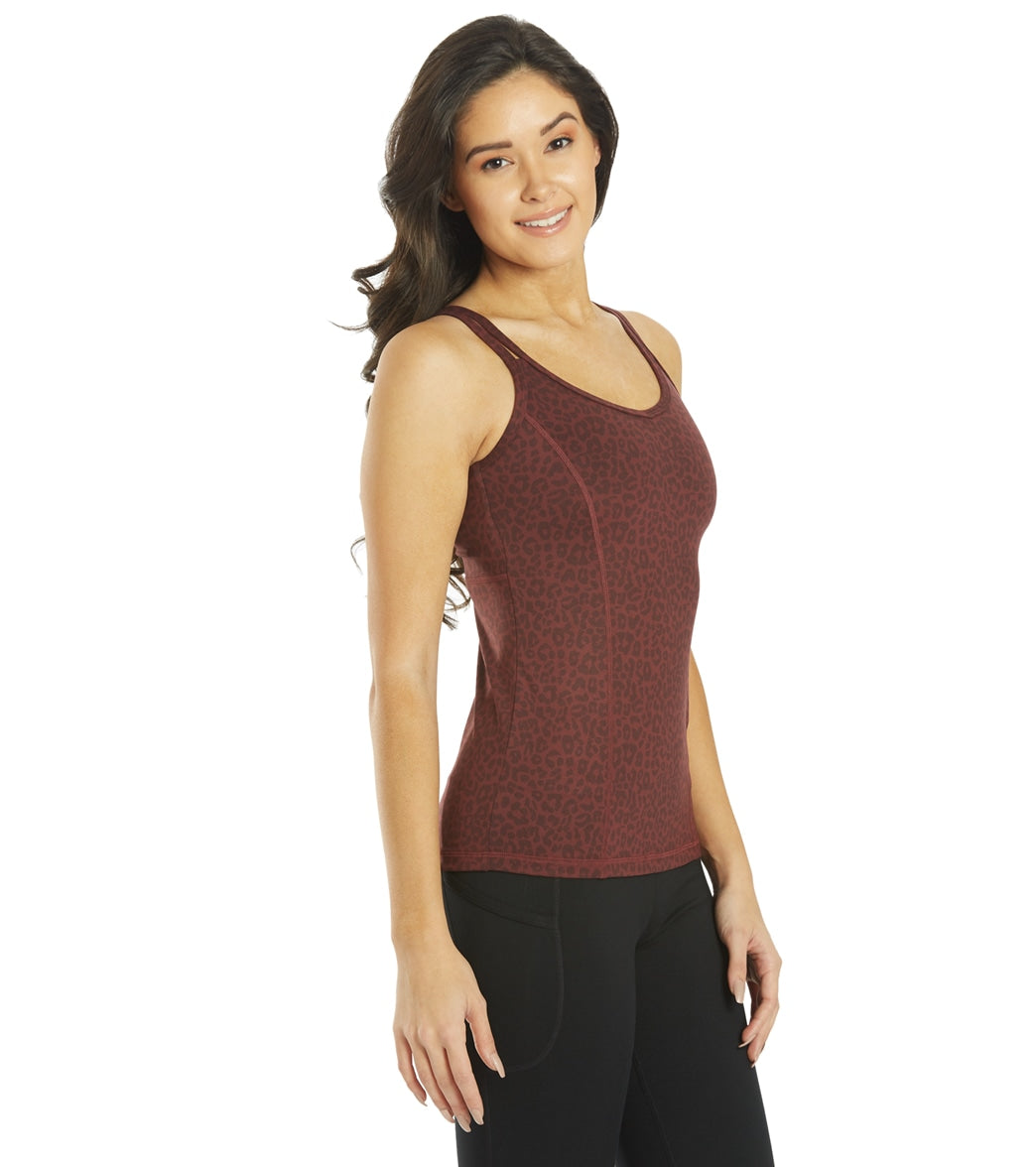 Everyday Yoga Radiant Cheetah Strappy Back Support Tank