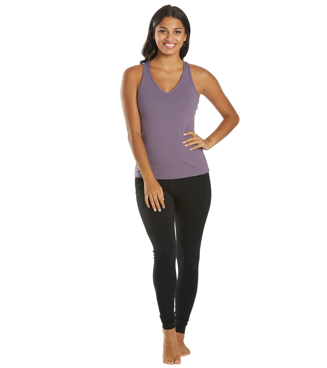 Everyday Yoga Instinct Solid Twisted Back Support Tank