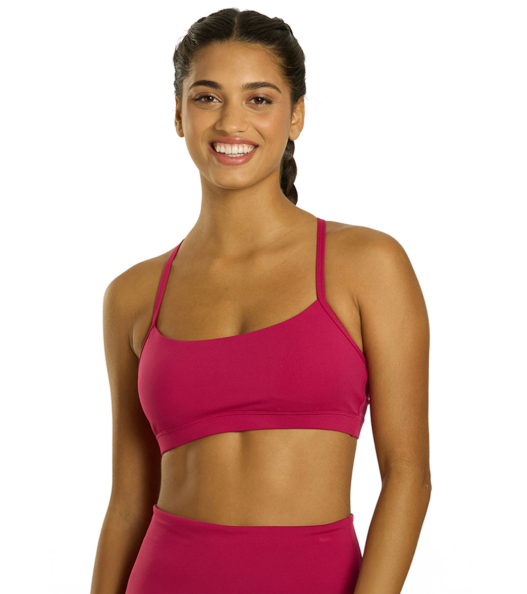 Everyday Yoga Delight Solid Racer Back Sports Bra