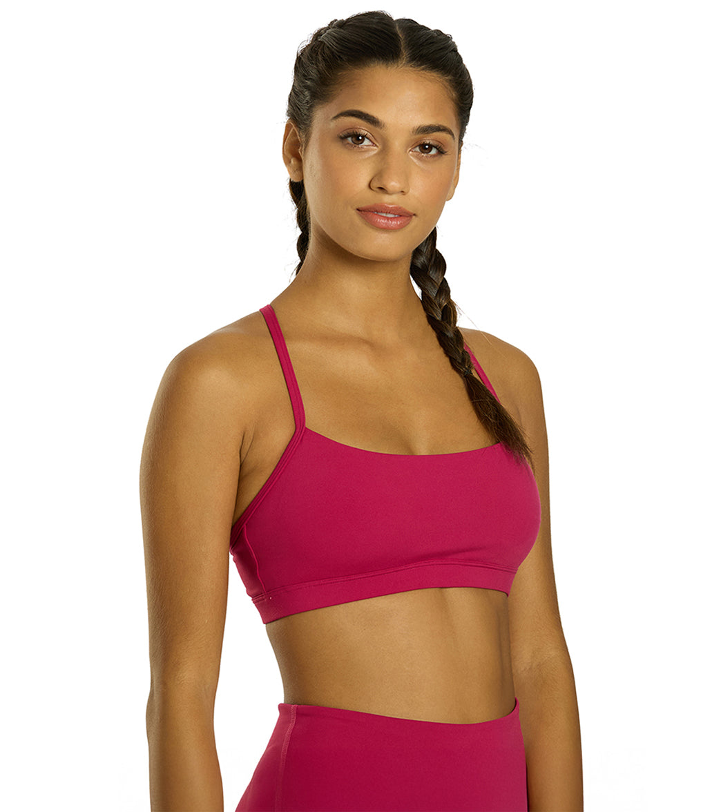 Everyday Yoga Delight Solid Racer Back Sports Bra
