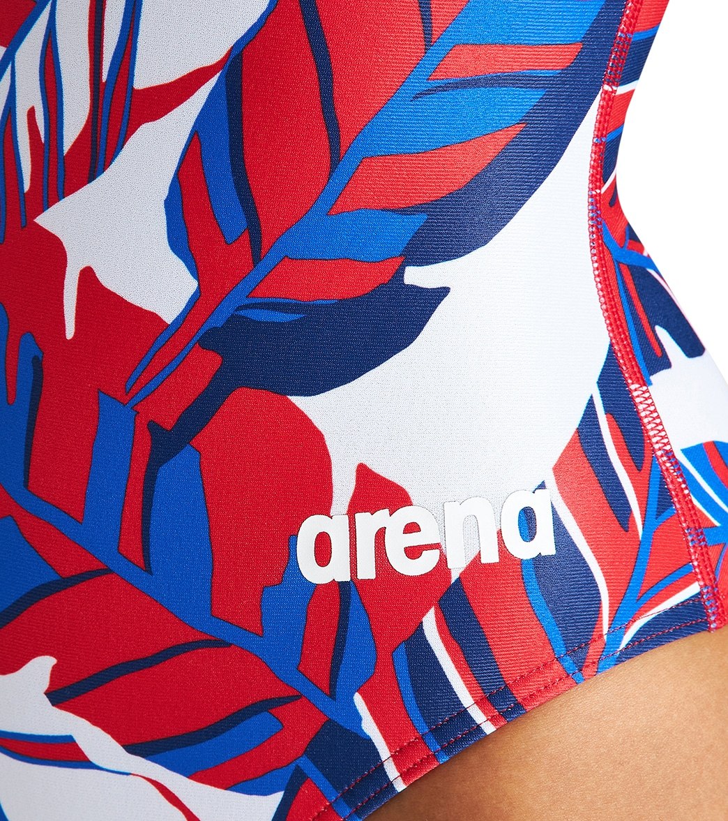 Arena Women's Tropicals Light Drop Back One Piece Swimsuit