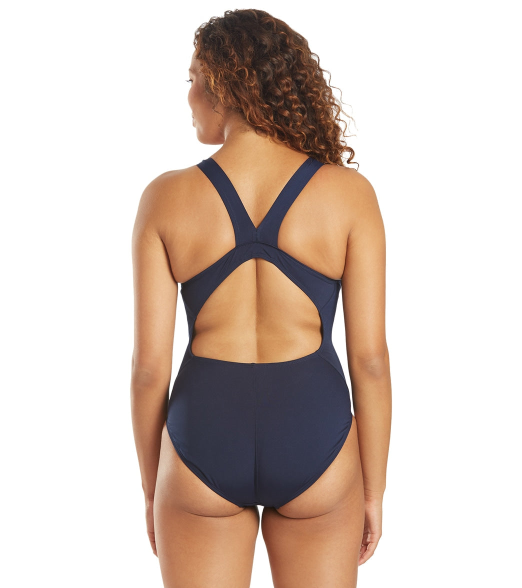 EQ Swimwear Women's Solid Harmony Long Torso One Piece Swimsuit