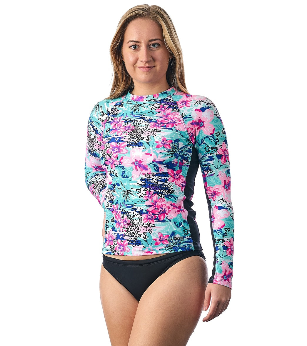 EQ Swimwear Women's Tropical Jungle Rash Guard