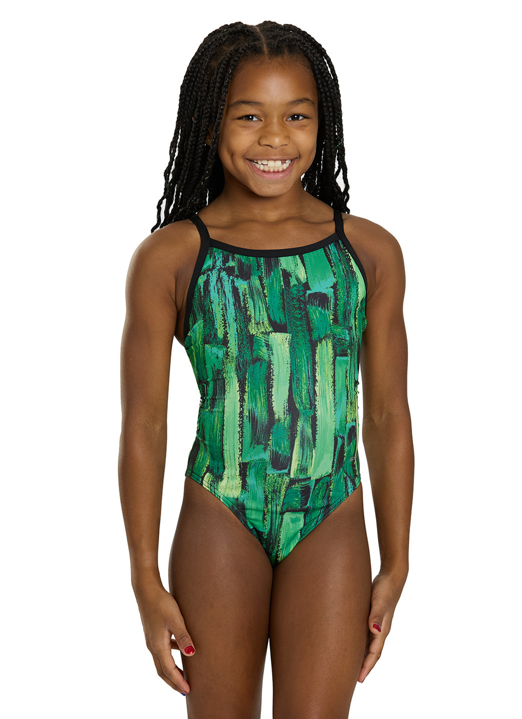 Sporti HydroLast Artsy Thin Strap One Piece Swimsuit (22-40)