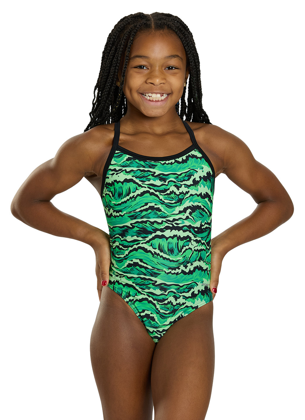 Sporti New Waves Thin Strap One Piece Swimsuit (22-40)