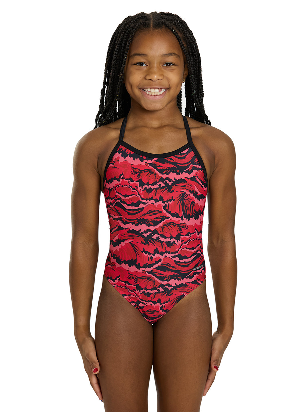 Sporti New Waves Thin Strap One Piece Swimsuit (22-40)