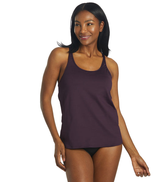 TYR Women's Solid Taylor Tankini Top