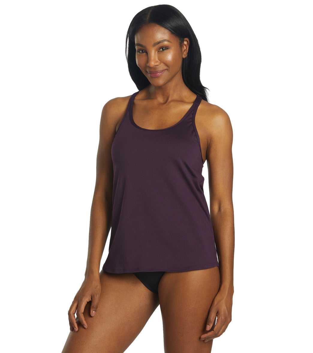 TYR Women's Solid Taylor Tankini Top