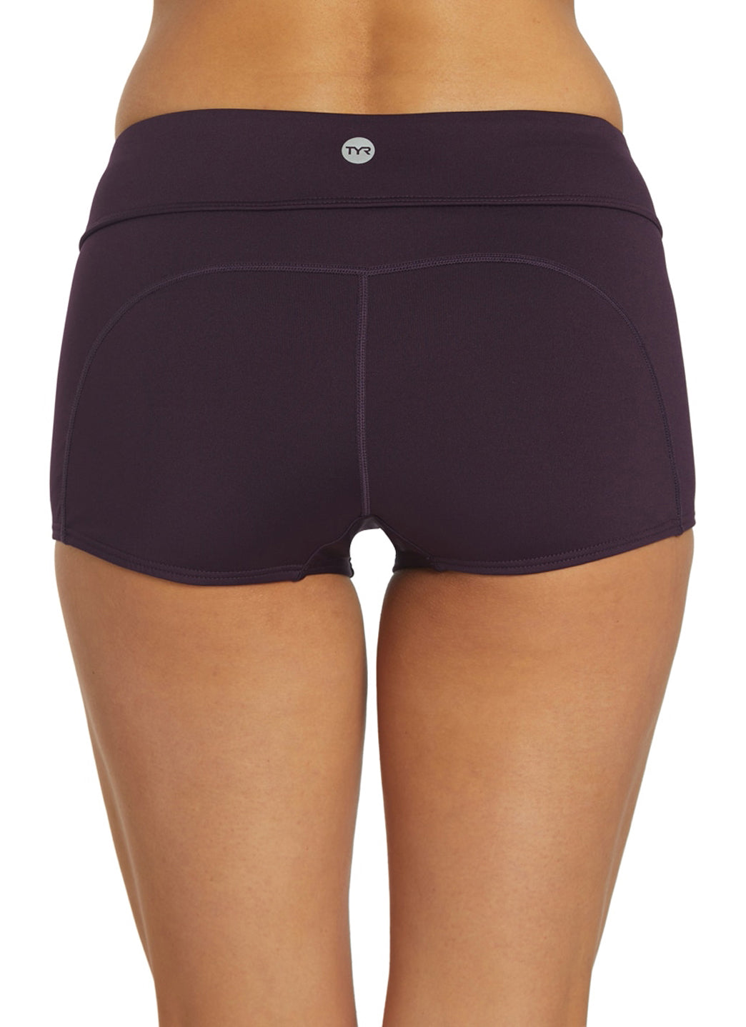 TYR Women's Solid Casey Boyshort Bikini Bottom