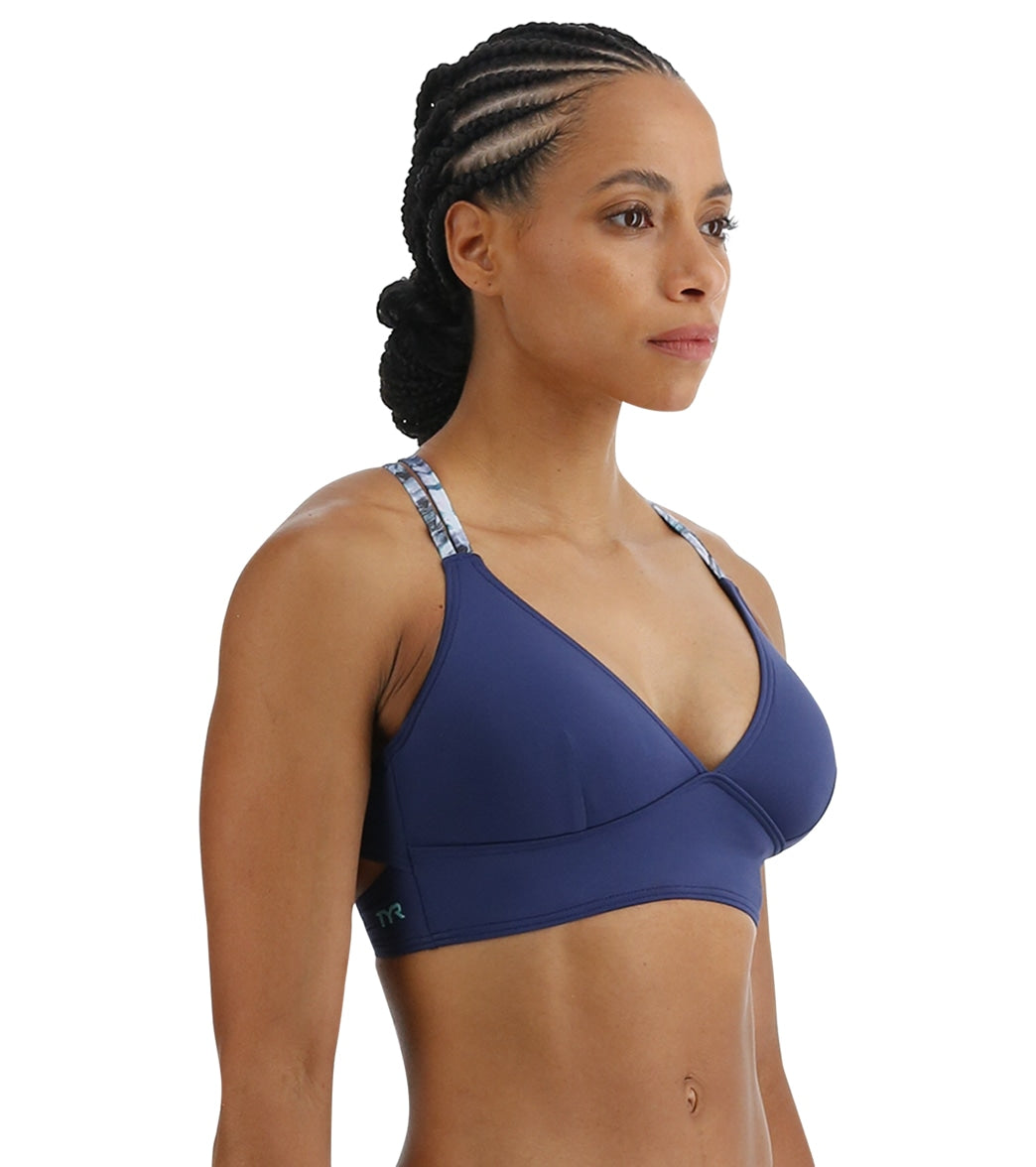 TYR Women's Solid Madeline Bralette Bikini Top
