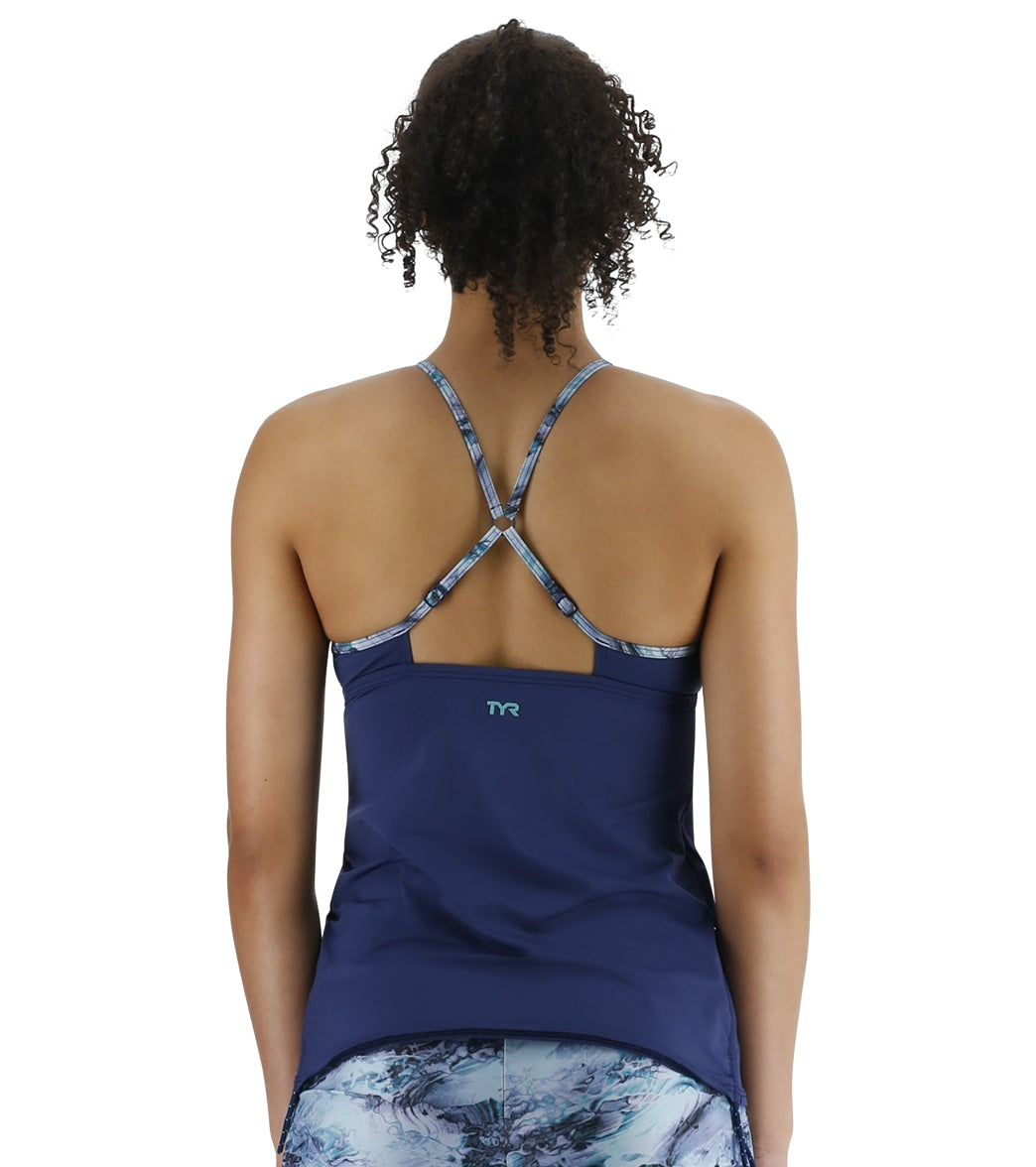 TYR Women's Solid Tessa Tankini Top