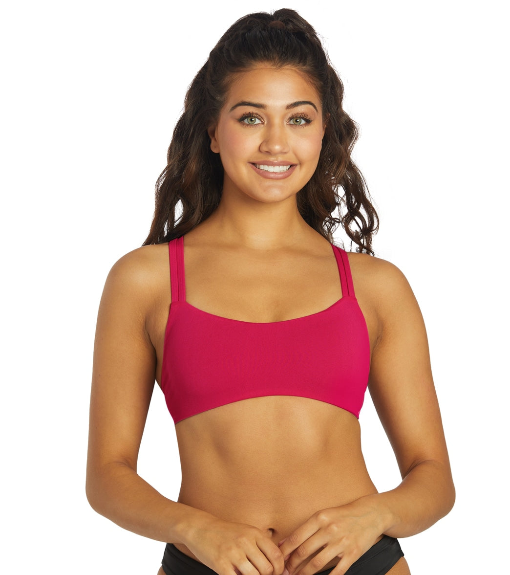 JOLYN Women's Fendrick Solid Bikini Top