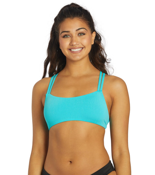 JOLYN Women's Fendrick Solid Bikini Top