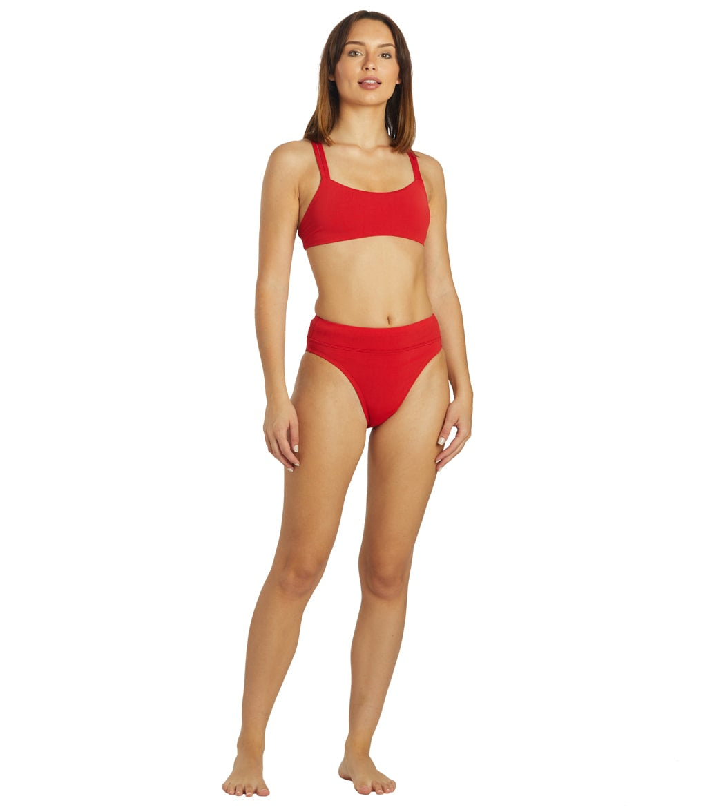 JOLYN Women's Fendrick Solid Bikini Top