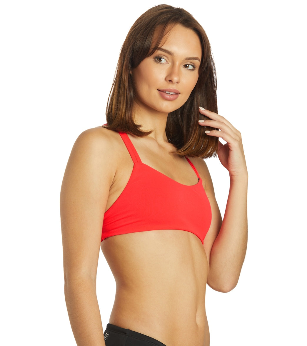 JOLYN Women's Fendrick Solid Bikini Top