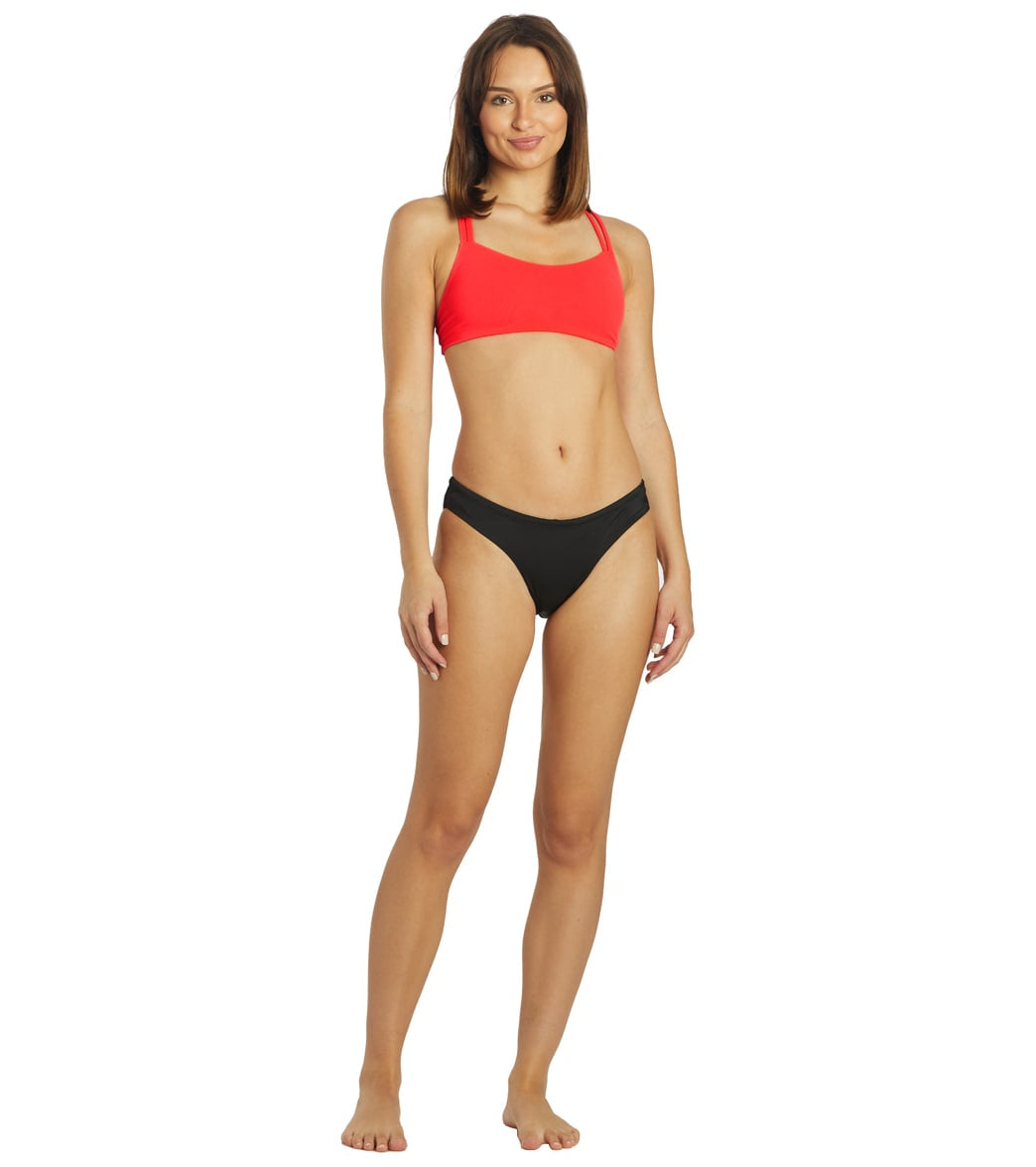 JOLYN Women's Fendrick Solid Bikini Top