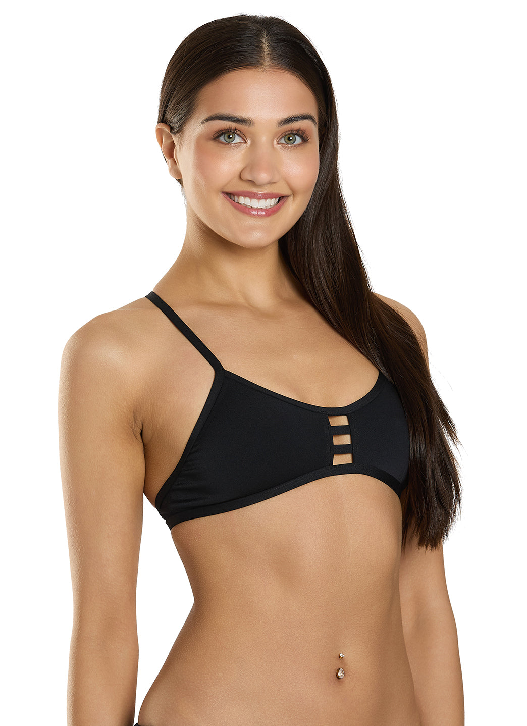 JOLYN Women's Tomcat Solid Bikini Top