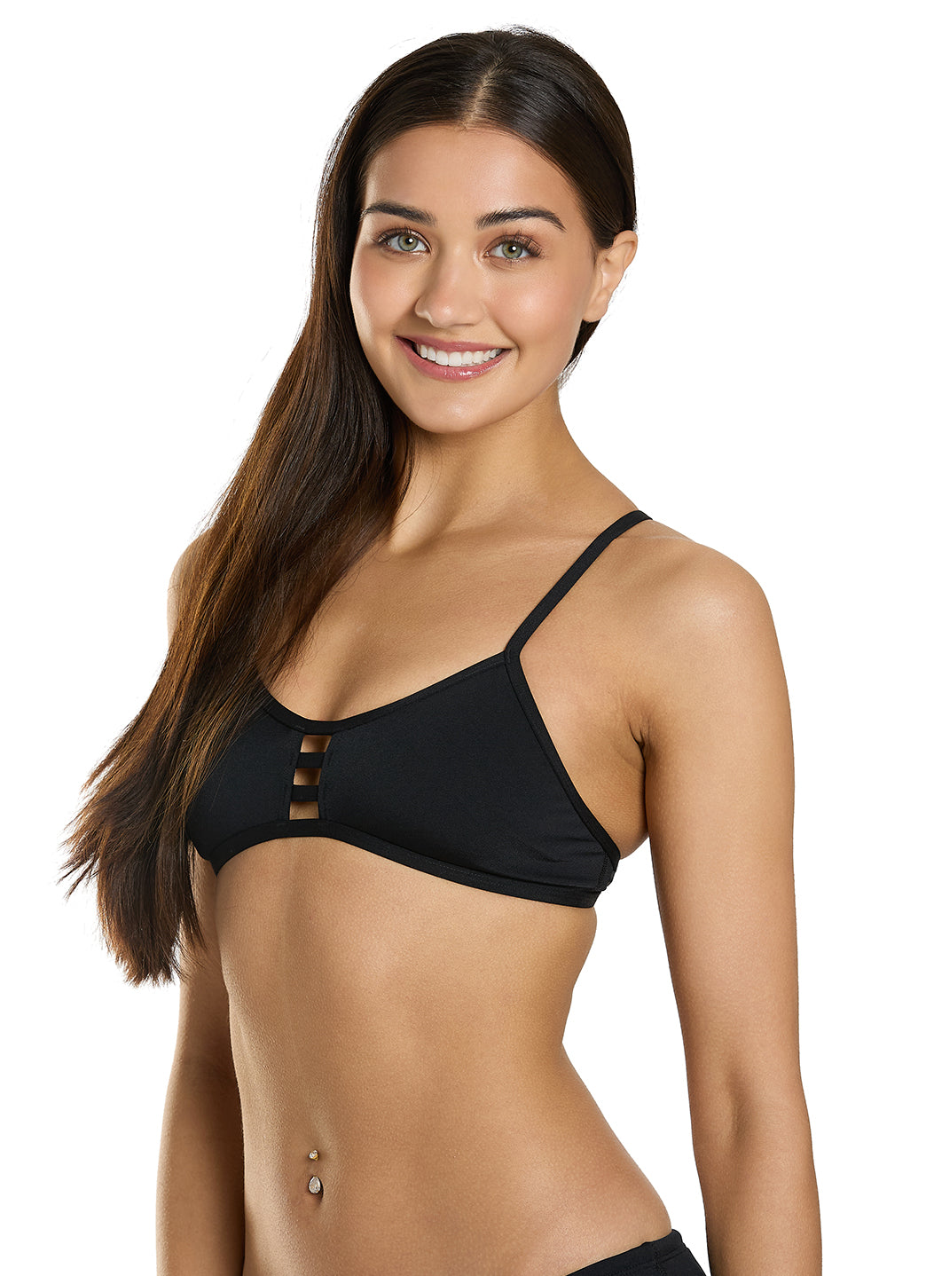 JOLYN Women's Tomcat Solid Bikini Top