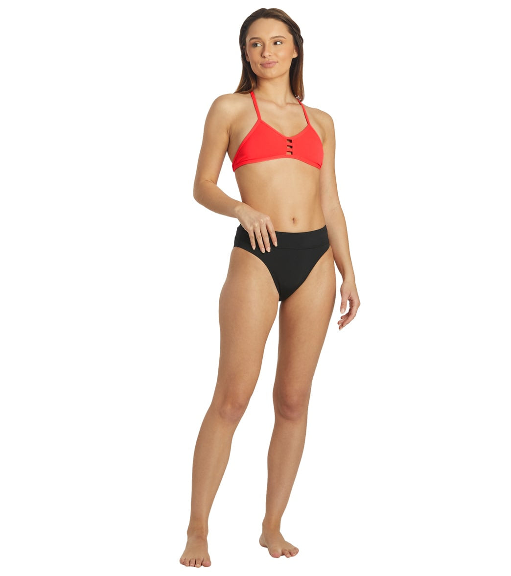 JOLYN Women's Tomcat Solid Bikini Top
