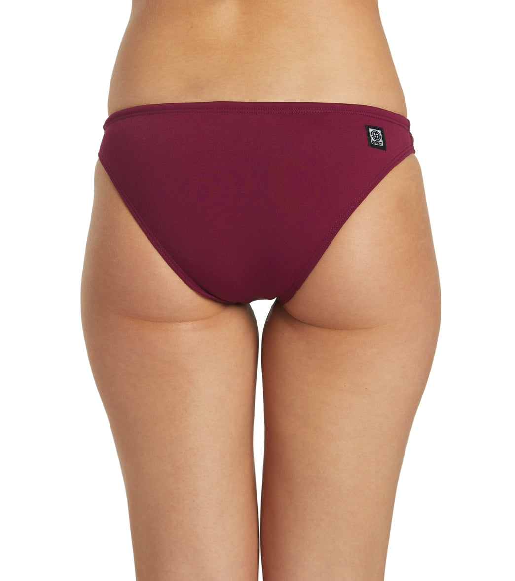 JOLYN Women's Midl Solid Bikini Bottom