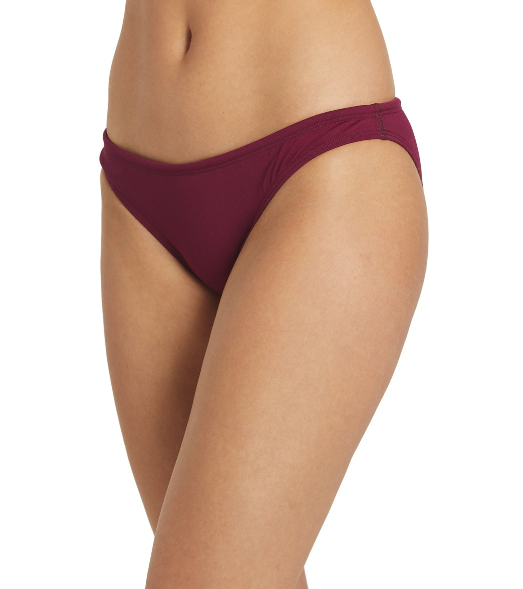 JOLYN Women's Midl Solid Bikini Bottom