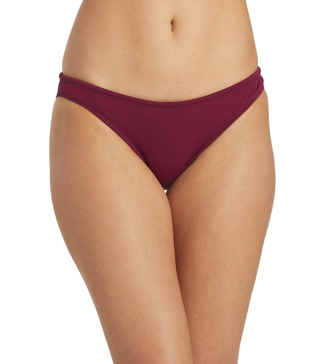 JOLYN Women's Midl Solid Bikini Bottom